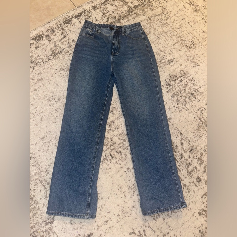 Cider Blue Straight Leg Jeans Classic Denim
